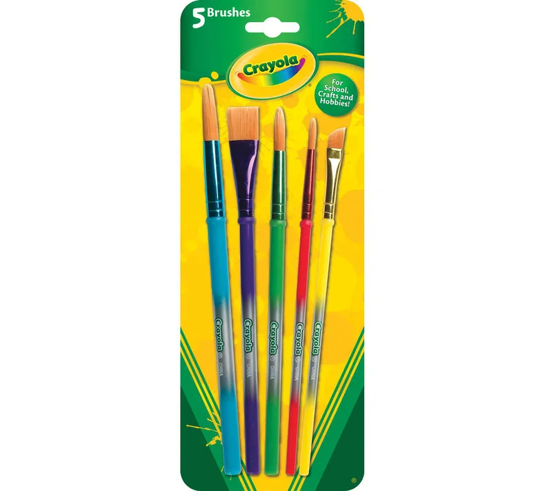 5 ct. Art and Craft Brush Set