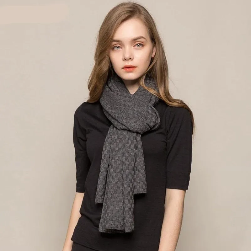 85% Silk 15% Wool Cashmere Women's Warm Long Scarves