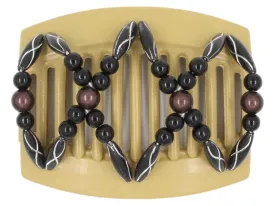 African Butterfly Thick Hair Comb - Dalena Blonde 74