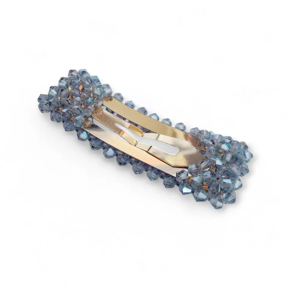 Alani Crystal Hair Clip in Blue