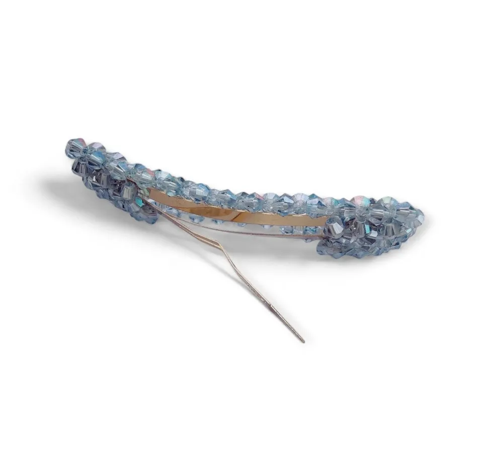 Alani Crystal Hair Clip in Blue