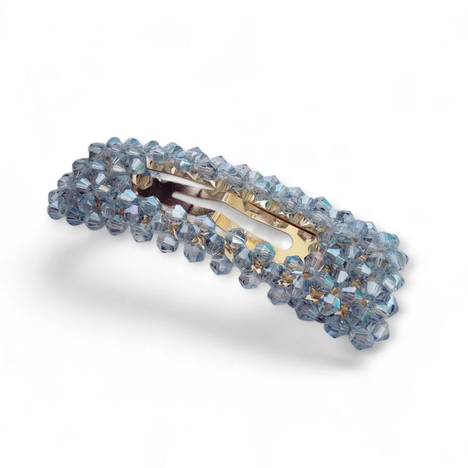 Alani Crystal Hair Clip in Blue