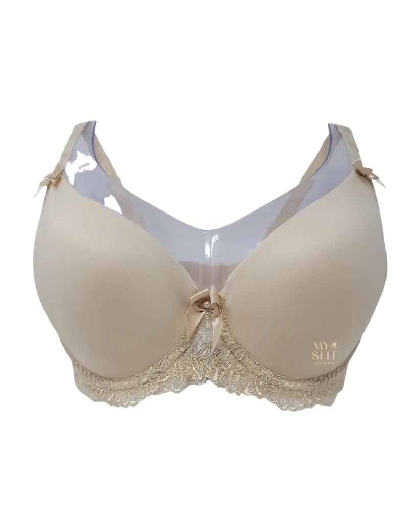 B1032 Pearl Elizabeth Smooth Lace Molded Underwire Bra