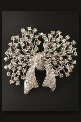 Beautiful Stone Studded Floral Brooch