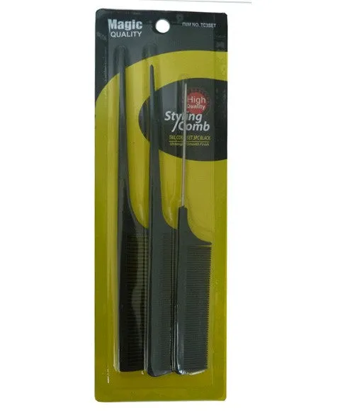 Bee Sales Style Smooth Finish Tail Comb Set TC3