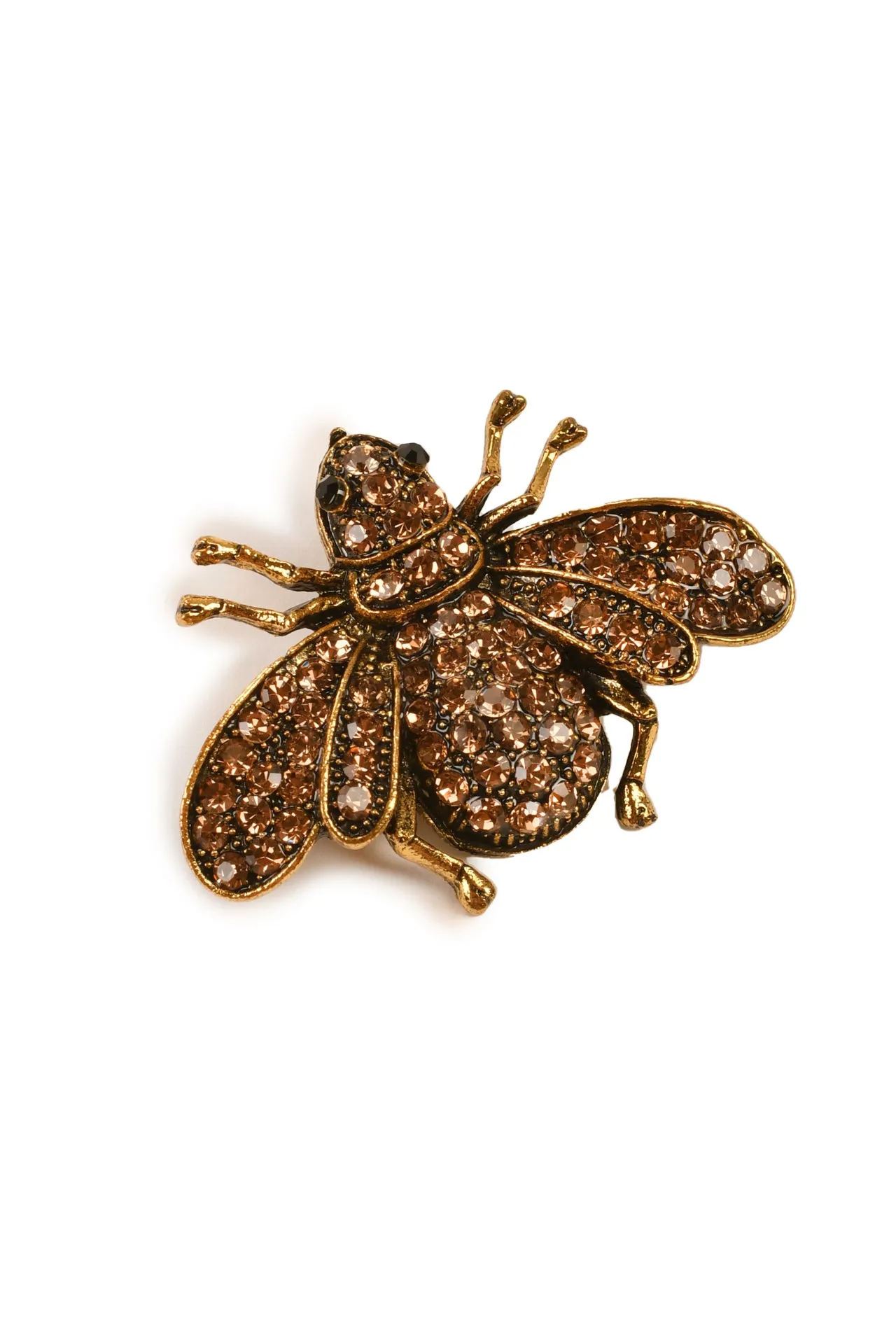 Bronze Bumblebee Stone Studded