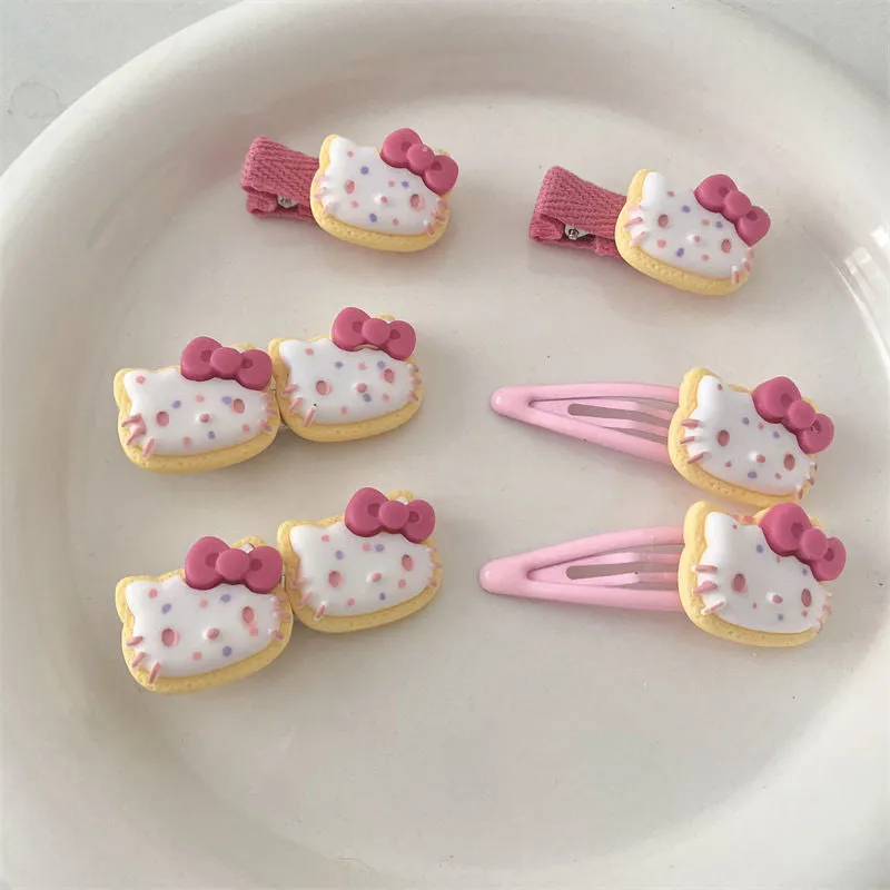 Cookie Kitty Hair Clips