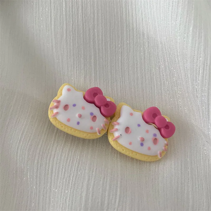 Cookie Kitty Hair Clips