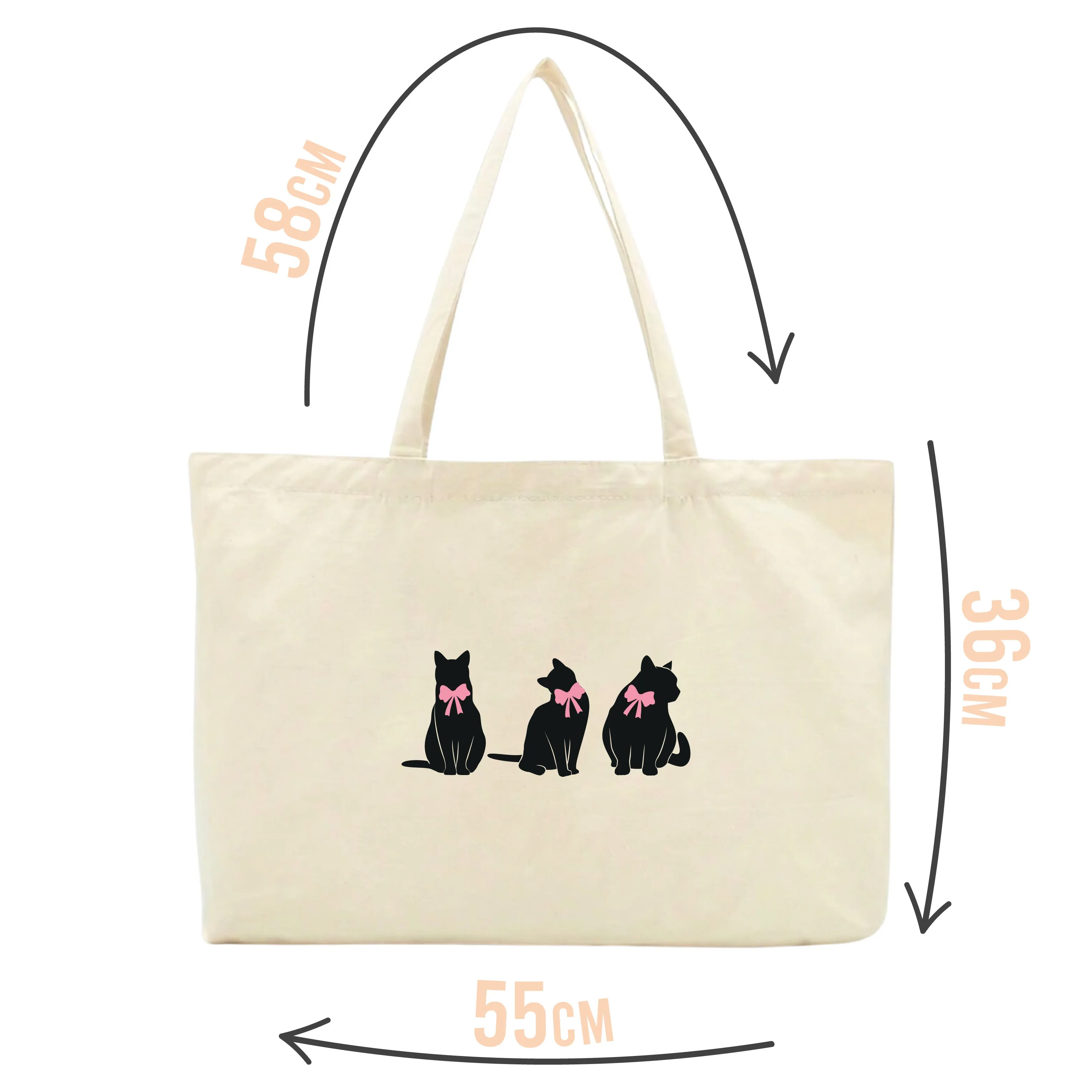 Coquette Black Cats Tote