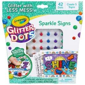 CRAYOLA GLITTER DOTS SPARKLE SIGNS