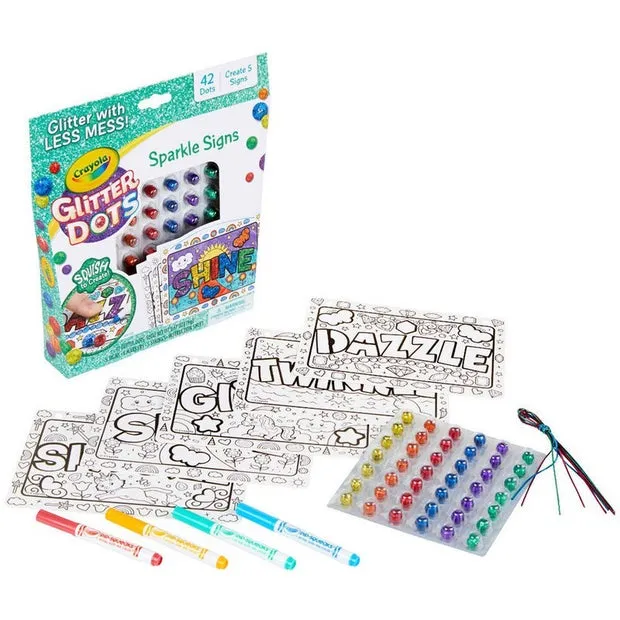 CRAYOLA GLITTER DOTS SPARKLE SIGNS