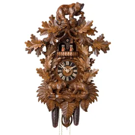 Cuckoo Clock - 8-Day Traditional With Bears and Music  - HÖNES