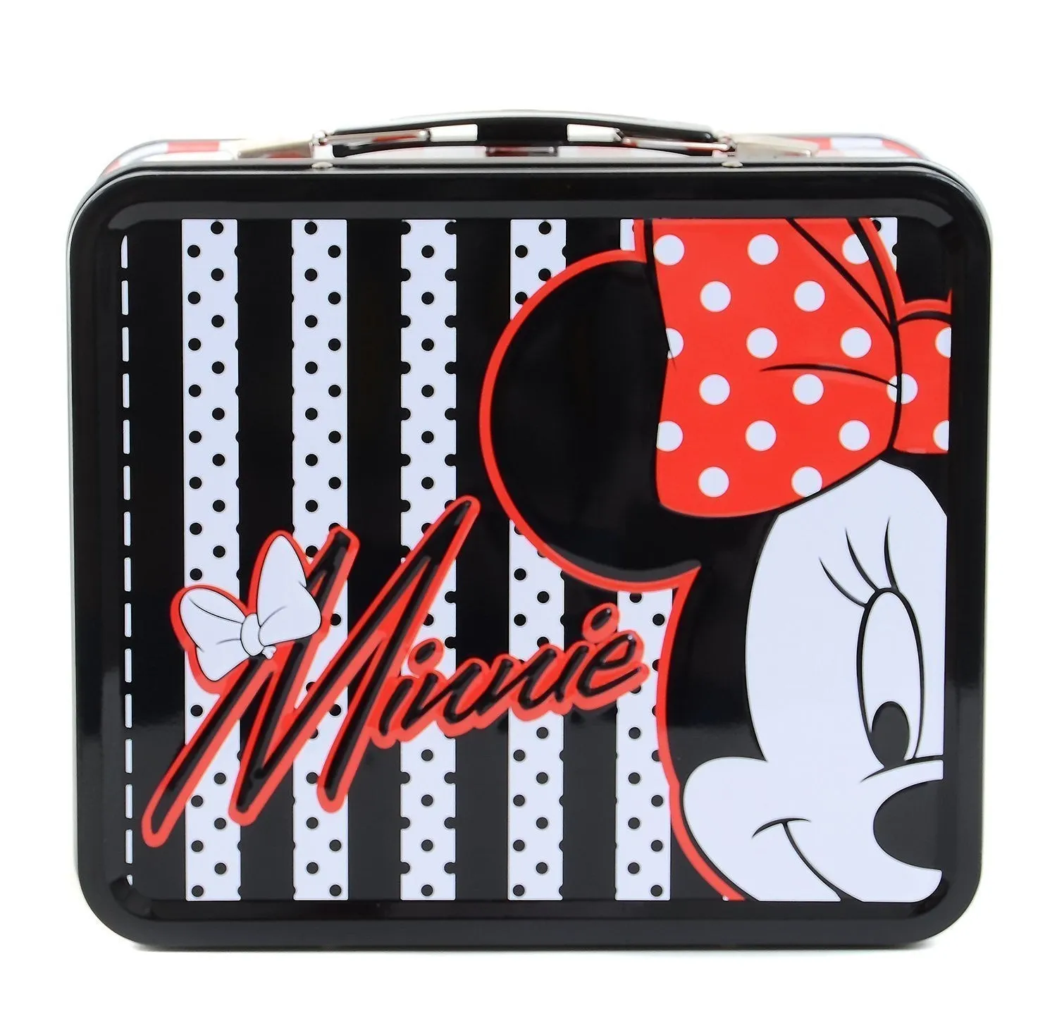 Disney Minnie Mouse Stripes & Dots Tin Lunch Box