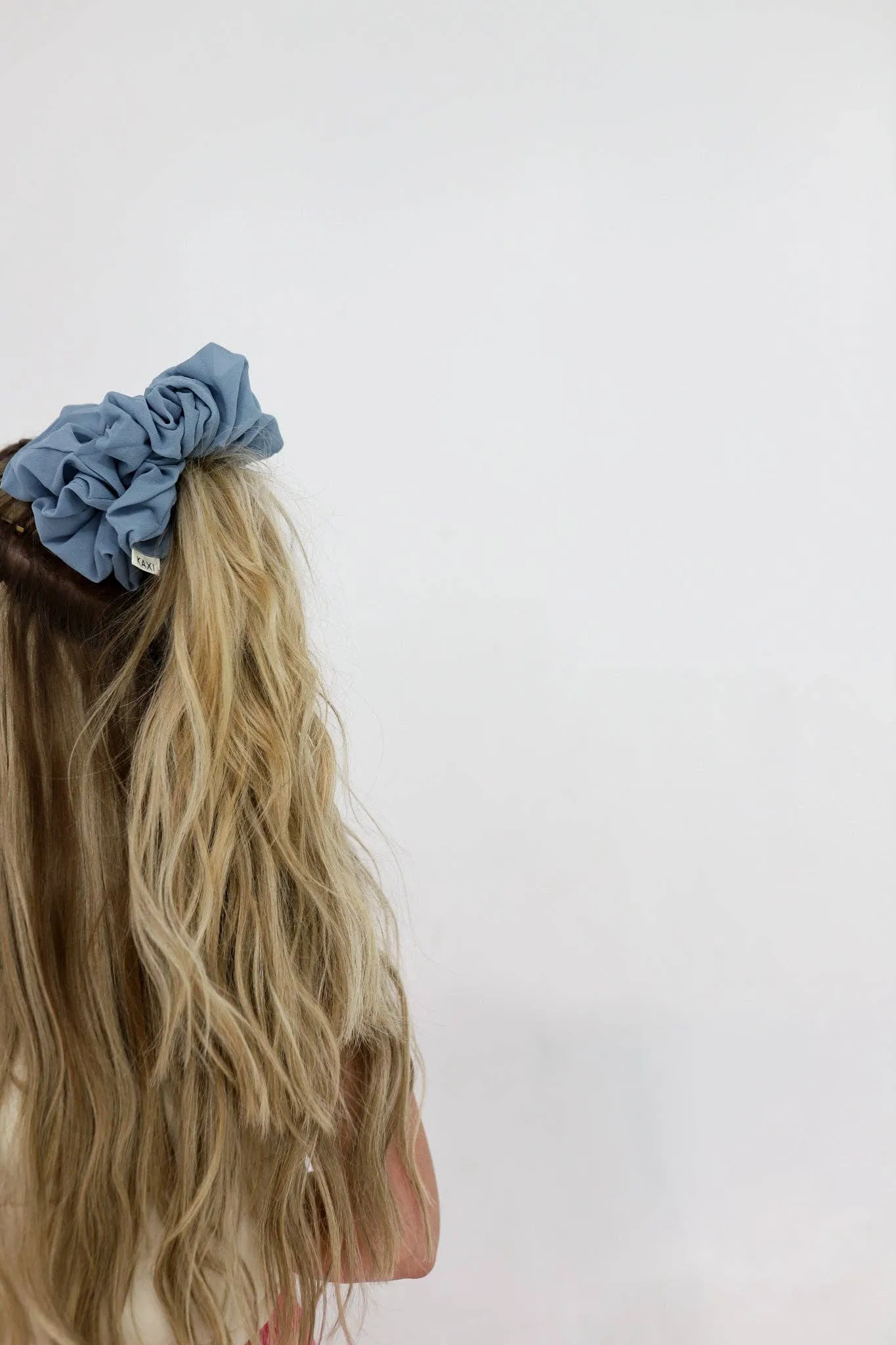 DUSTY BLUE JUMBO SCRUNCHIE