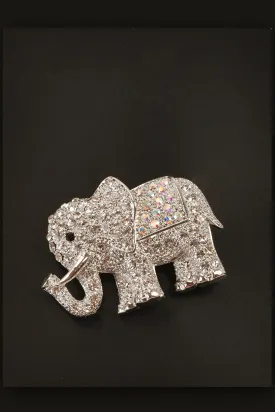 Elephant Stone Studded Brooch