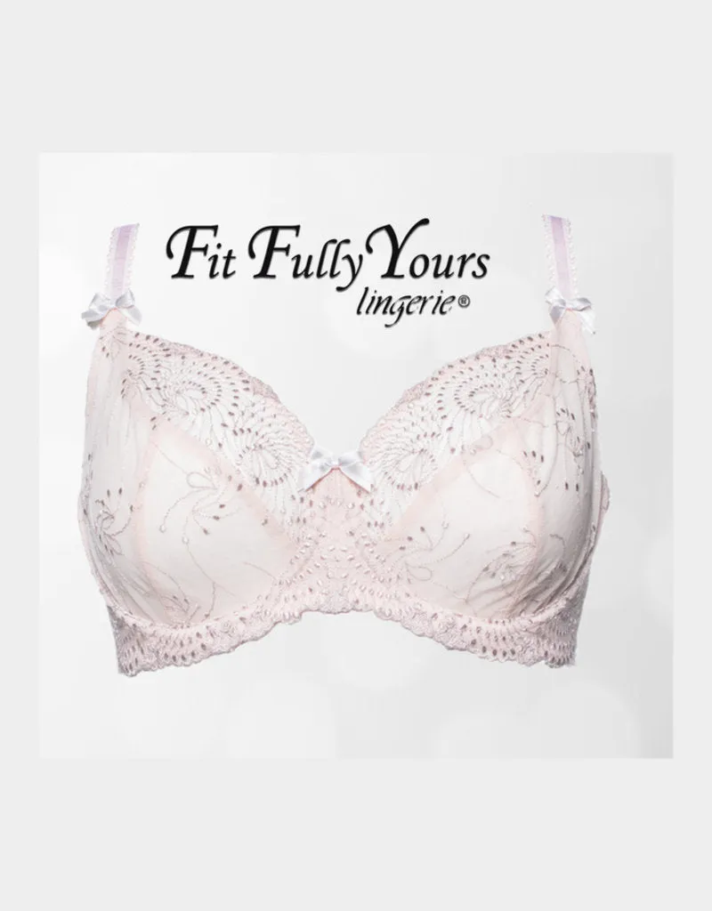 Fit Fully Yours Nicole See Thru Lace Bra, Cloud Pink | Pink Fit Fully Yours Nicole