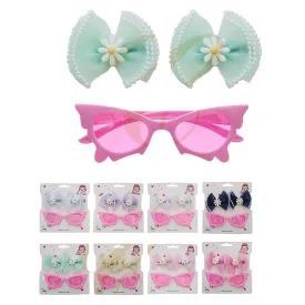 Kid's Toy Sunglass and Hair Bow Set 0892R (12 units)