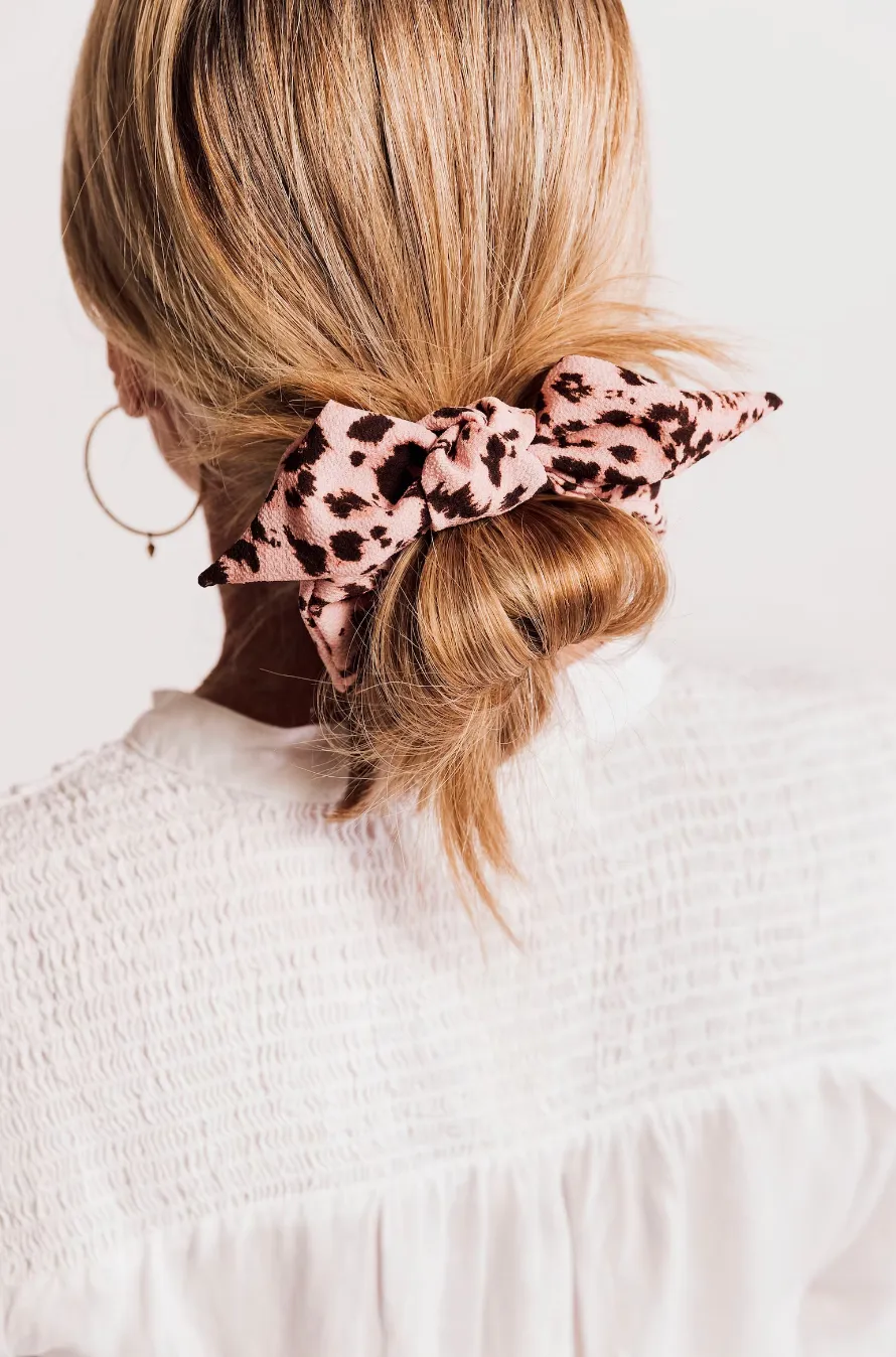 Leopard Print Collection Knot Scrunchie | Crepe Series | Oversize Bow Knot Scrunchie | Multiple Patterns