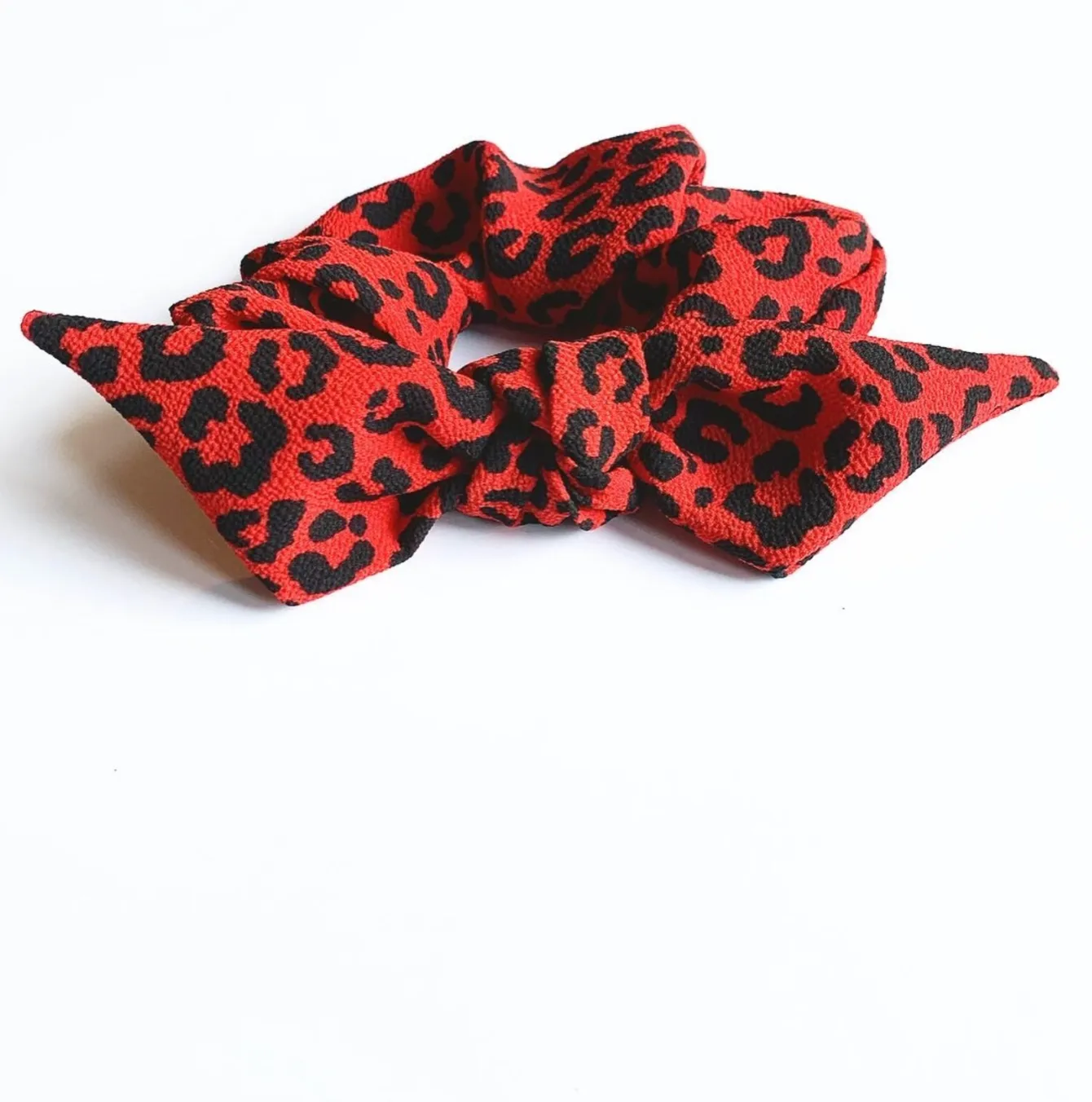 Leopard Print Collection Knot Scrunchie | Crepe Series | Oversize Bow Knot Scrunchie | Multiple Patterns