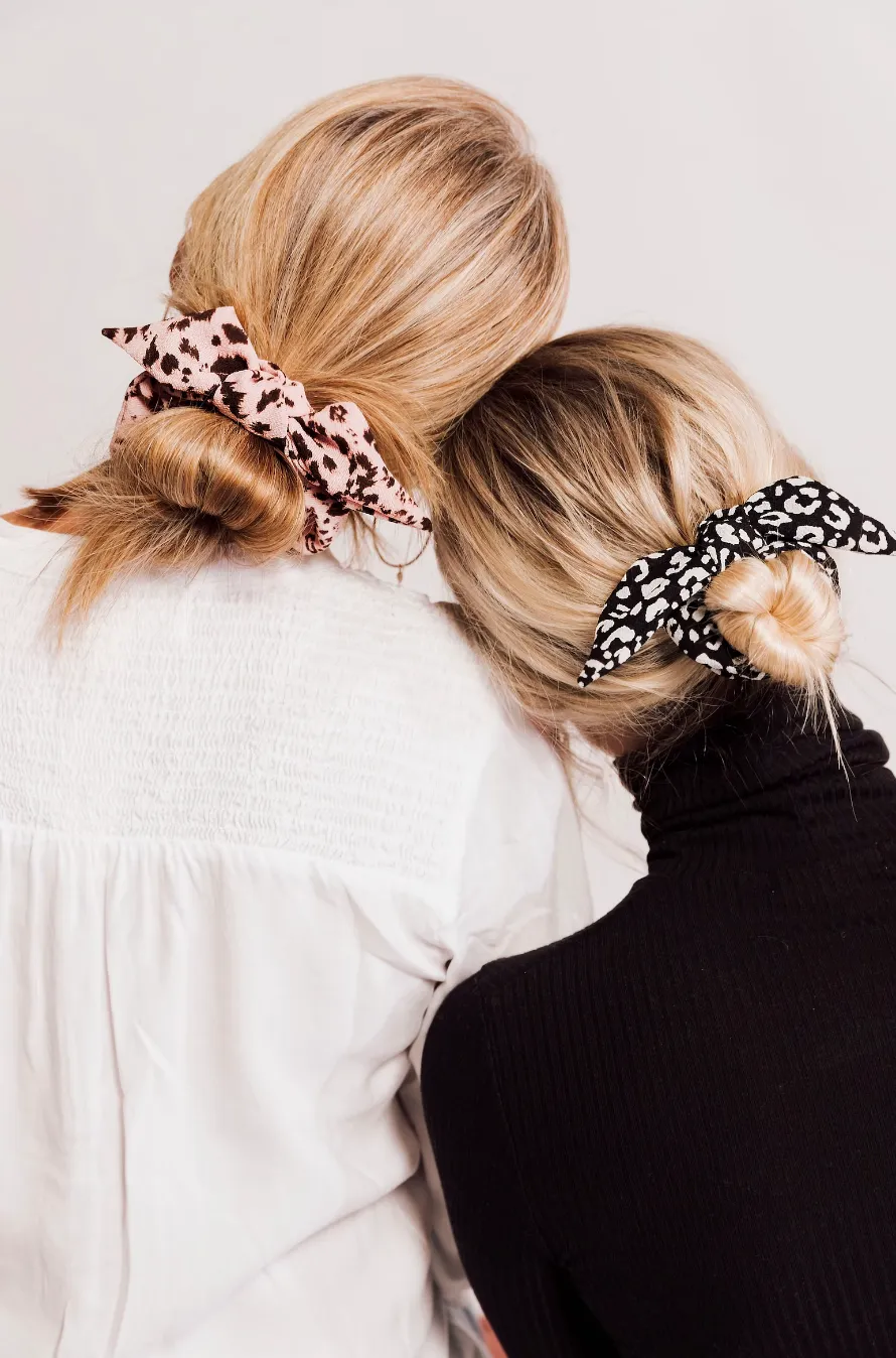 Leopard Print Collection Knot Scrunchie | Crepe Series | Oversize Bow Knot Scrunchie | Multiple Patterns