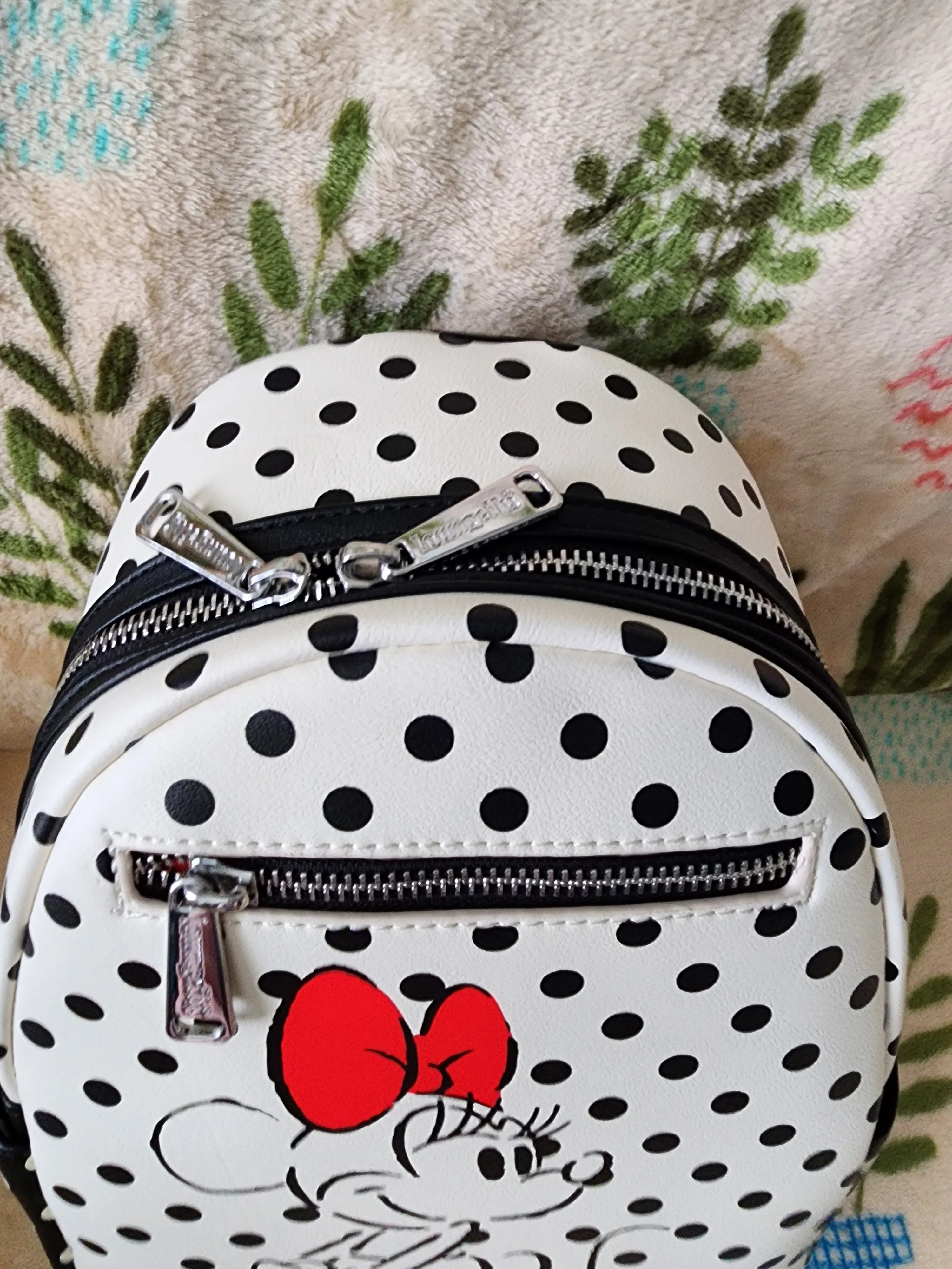 Loungefly Disney Minnie Mouse Polka Dot and Bows Backpack