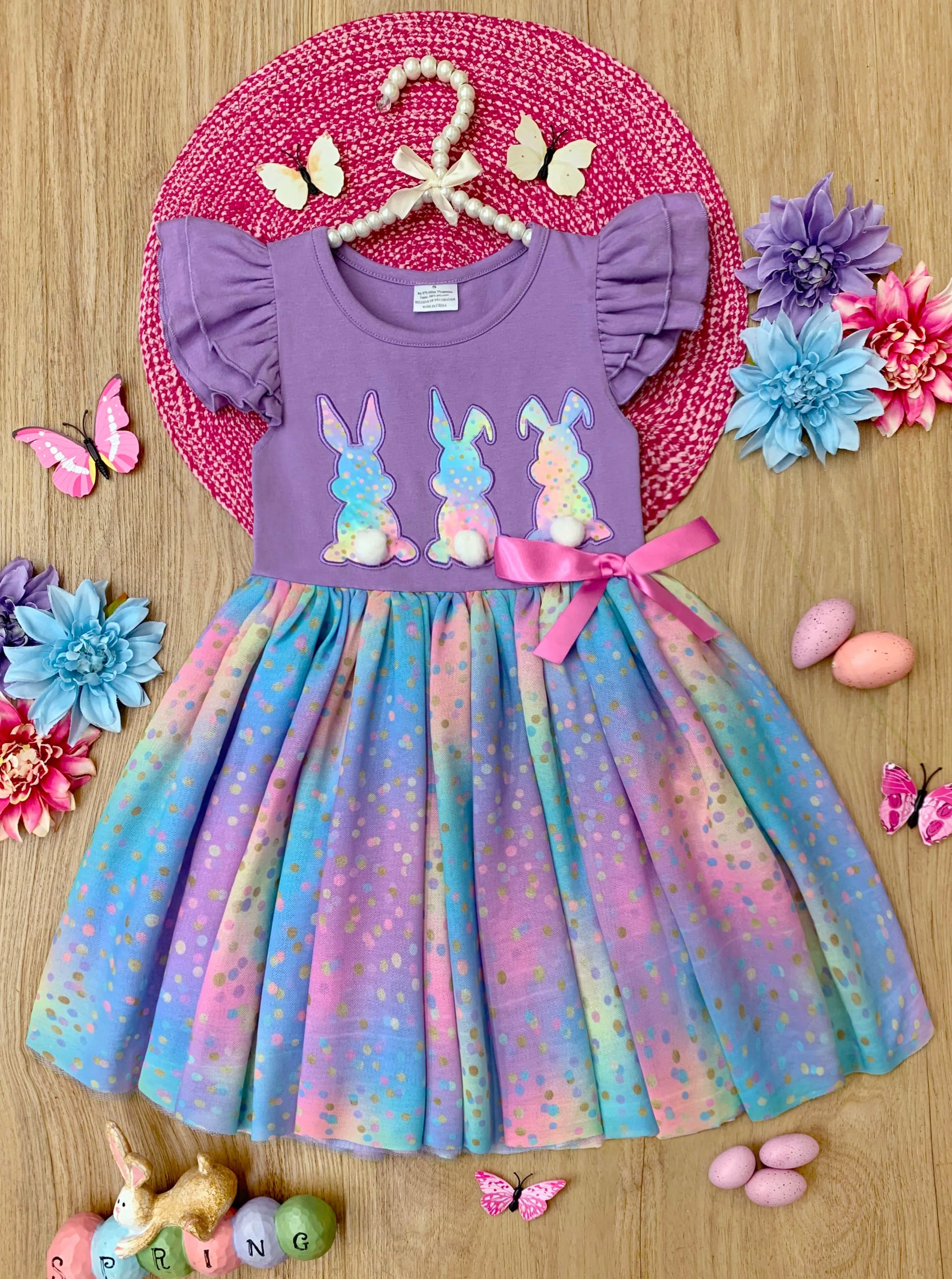 Make It Rain-bows Multicolor Tutu Dress