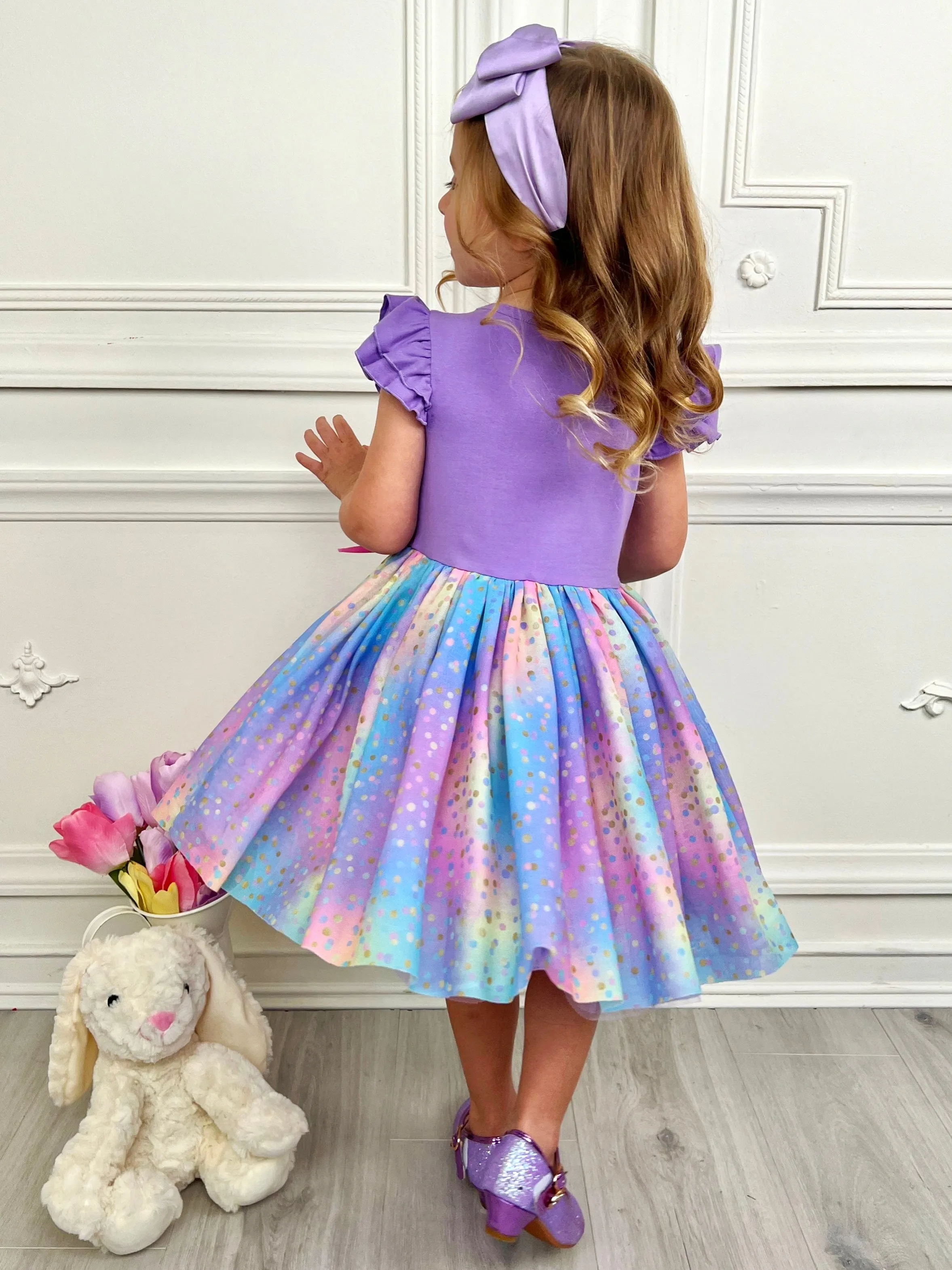 Make It Rain-bows Multicolor Tutu Dress