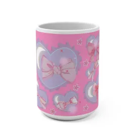 Mug: Cute Heart & Bow | 15oz