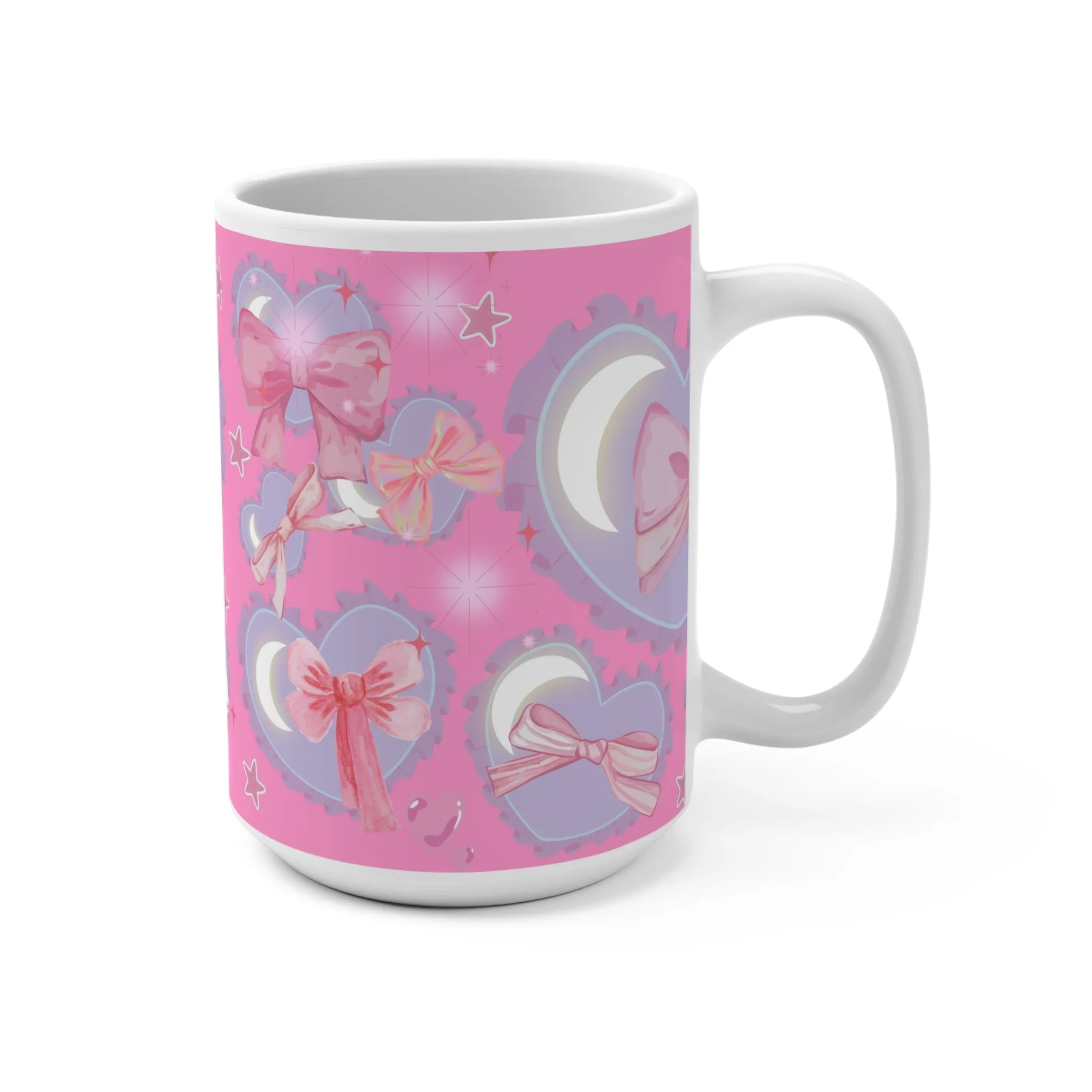 Mug: Cute Heart & Bow | 15oz