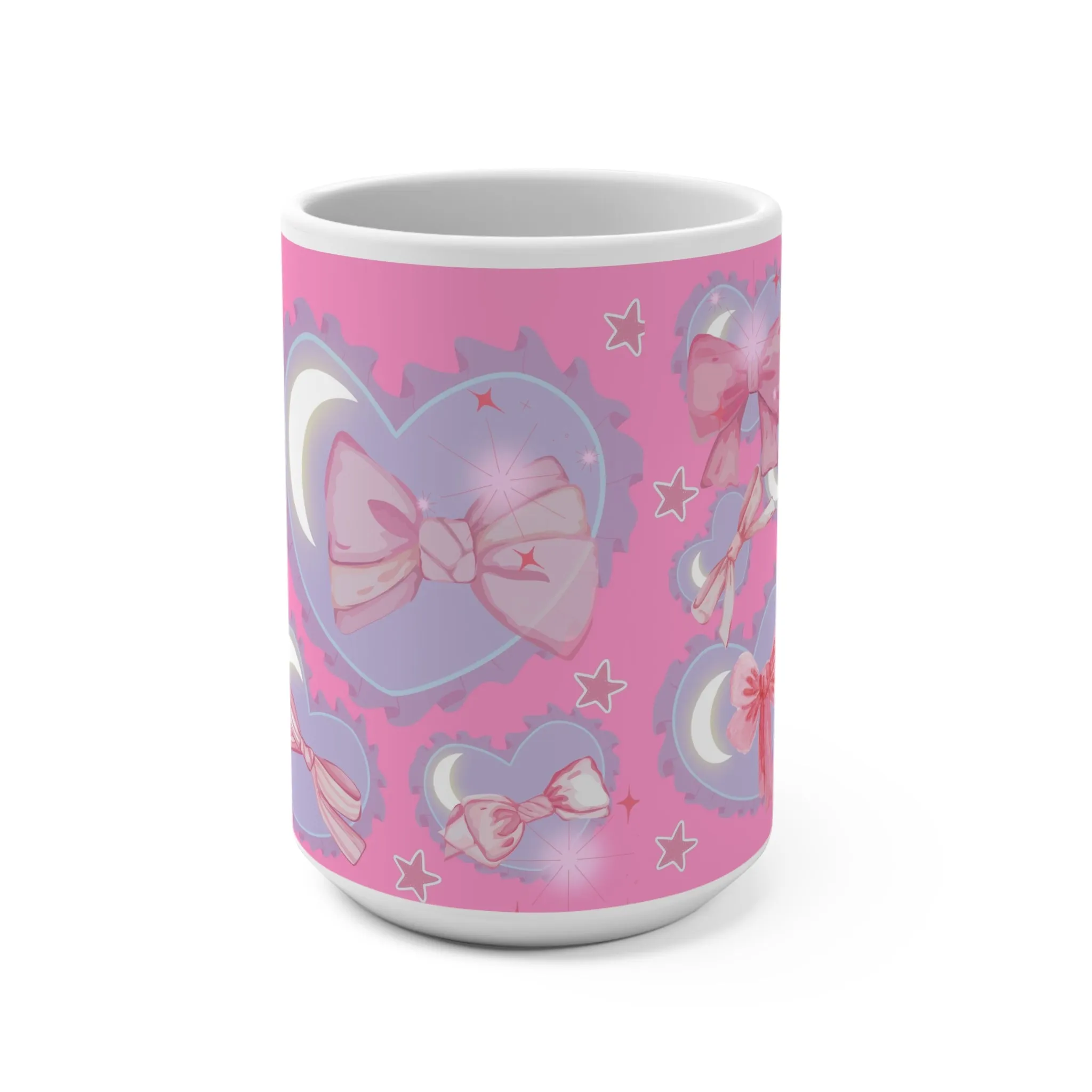 Mug: Cute Heart & Bow | 15oz