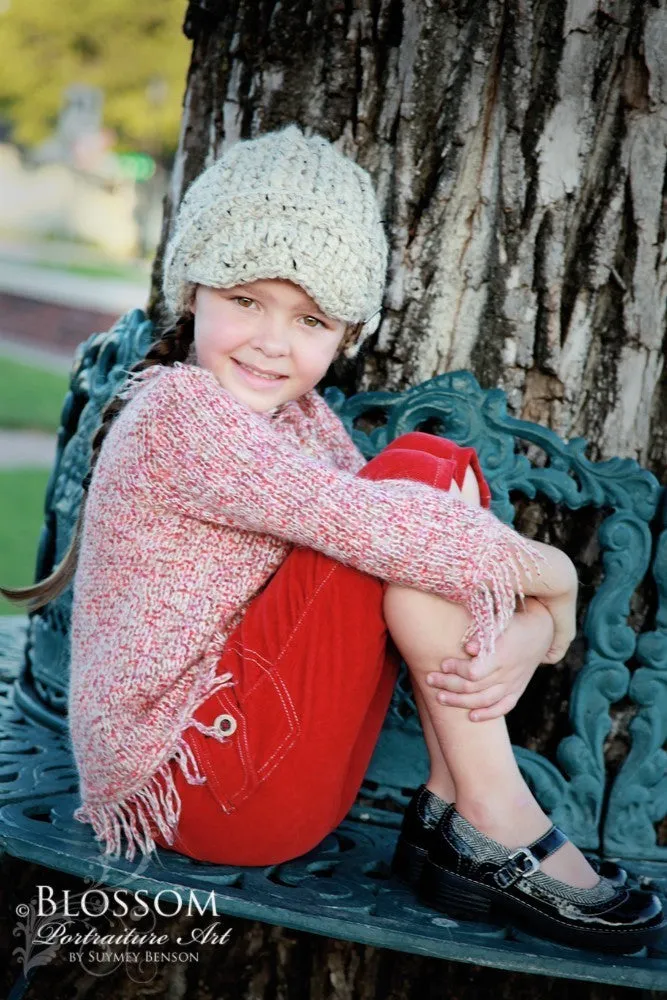 Oatmeal buckle beanie winter hat