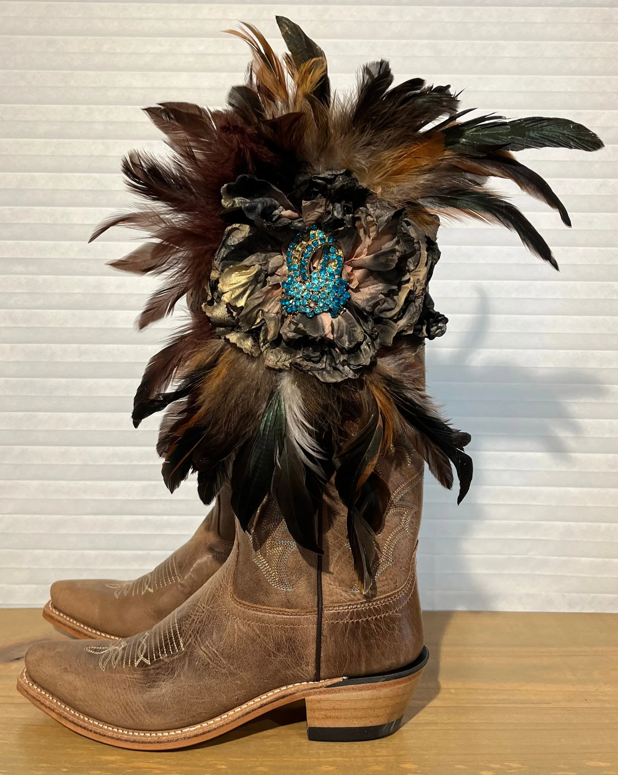 One of a Kind Boot Wrap/Belt/Teal