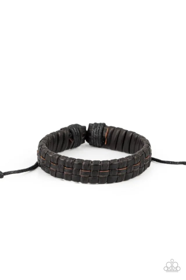 Paparazzi Bracelet ~ Rugged Pioneer - Black