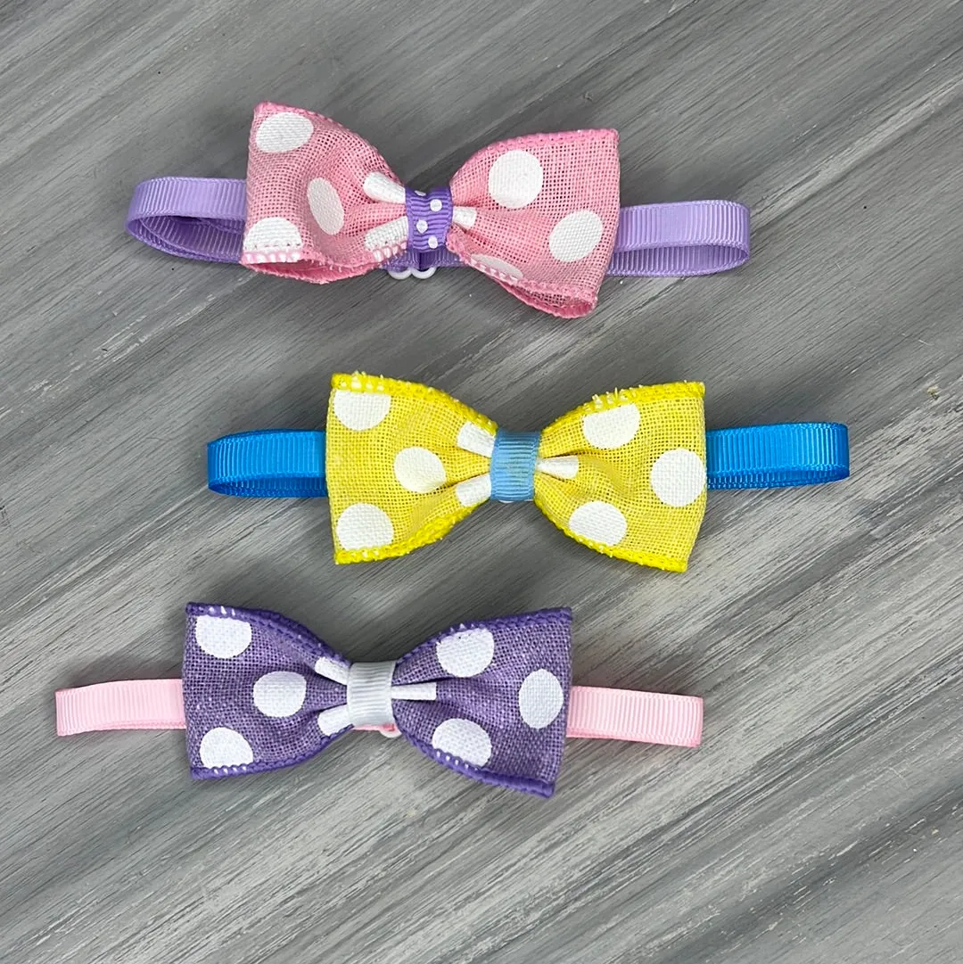 Polka-Dot - 8 Adjustable Bow Tie Neckwear