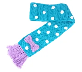 Polka Dot Bow Scarf (Custom Colour)