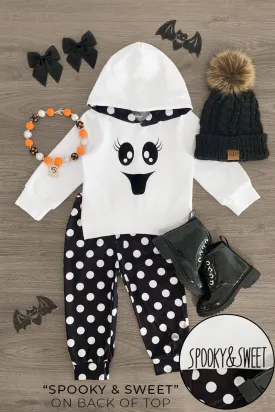 "Spooky & Sweet" Ghost Hoodie Pant Set