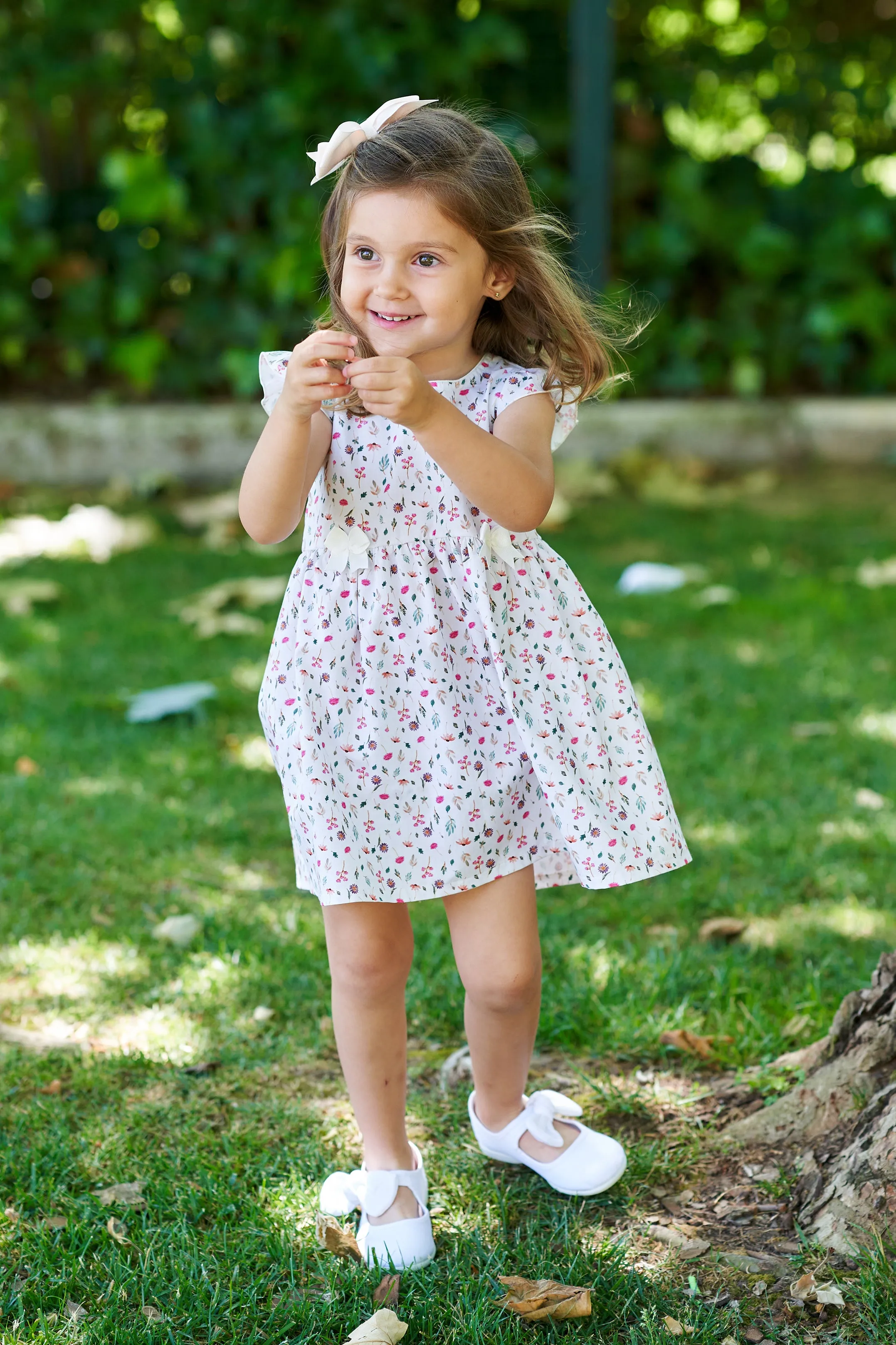 "Sukie" Multicoloured Floral Dress & Bloomers