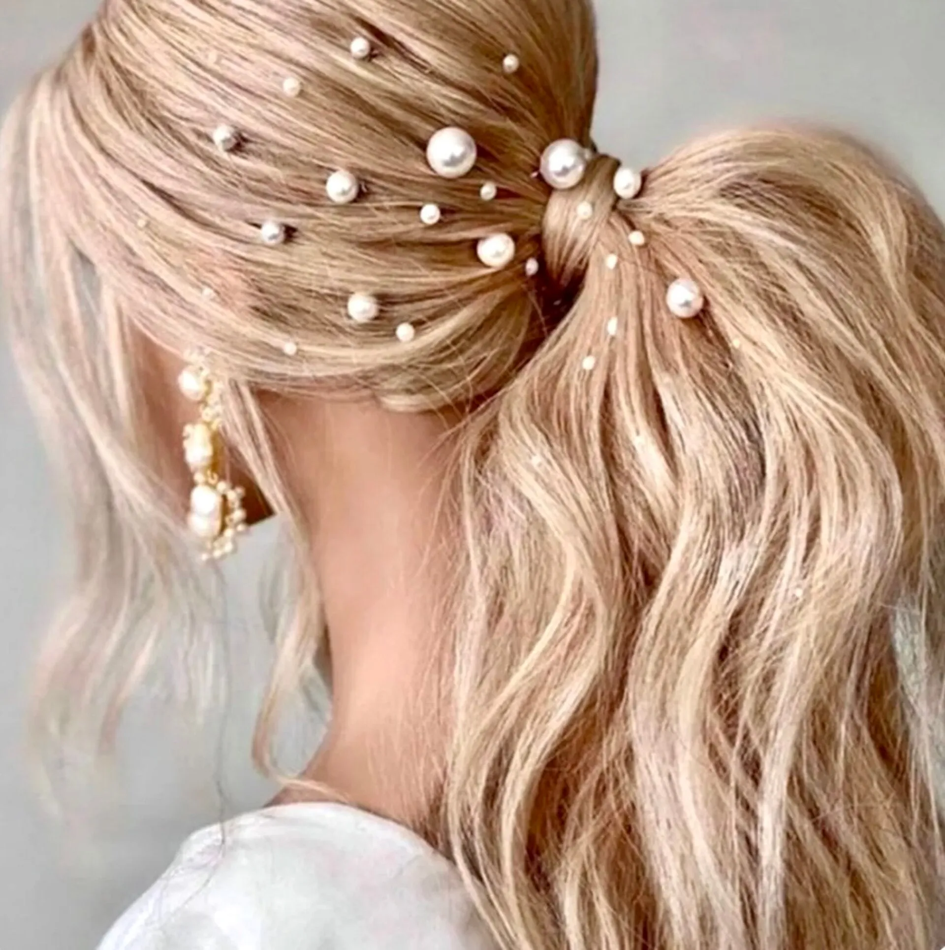 "Unity" - Pearl Bridal Hair Pin Set 18pcs - Available in Silver, Rose Gold and Yellow Gold