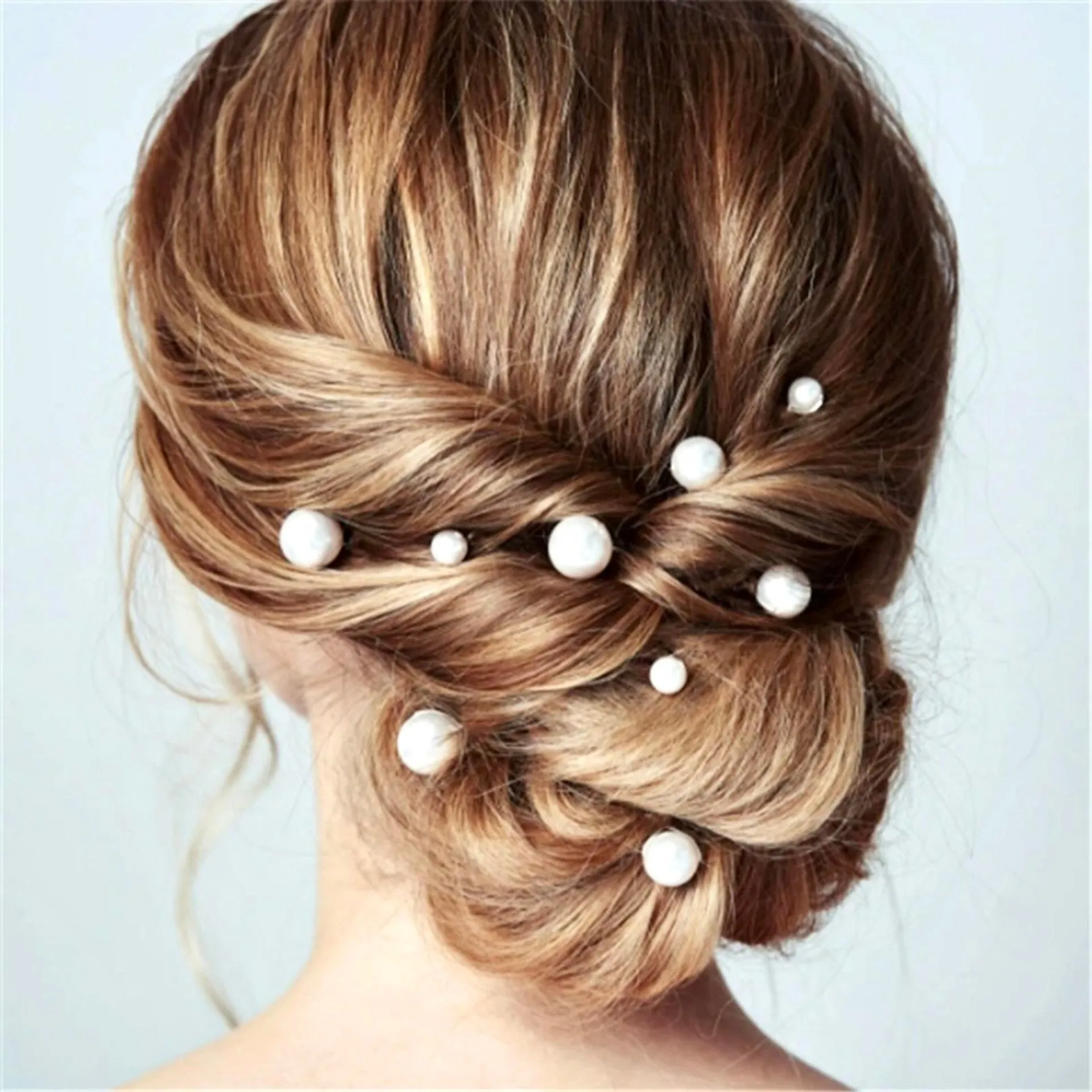 "Unity" - Pearl Bridal Hair Pin Set 18pcs - Available in Silver, Rose Gold and Yellow Gold