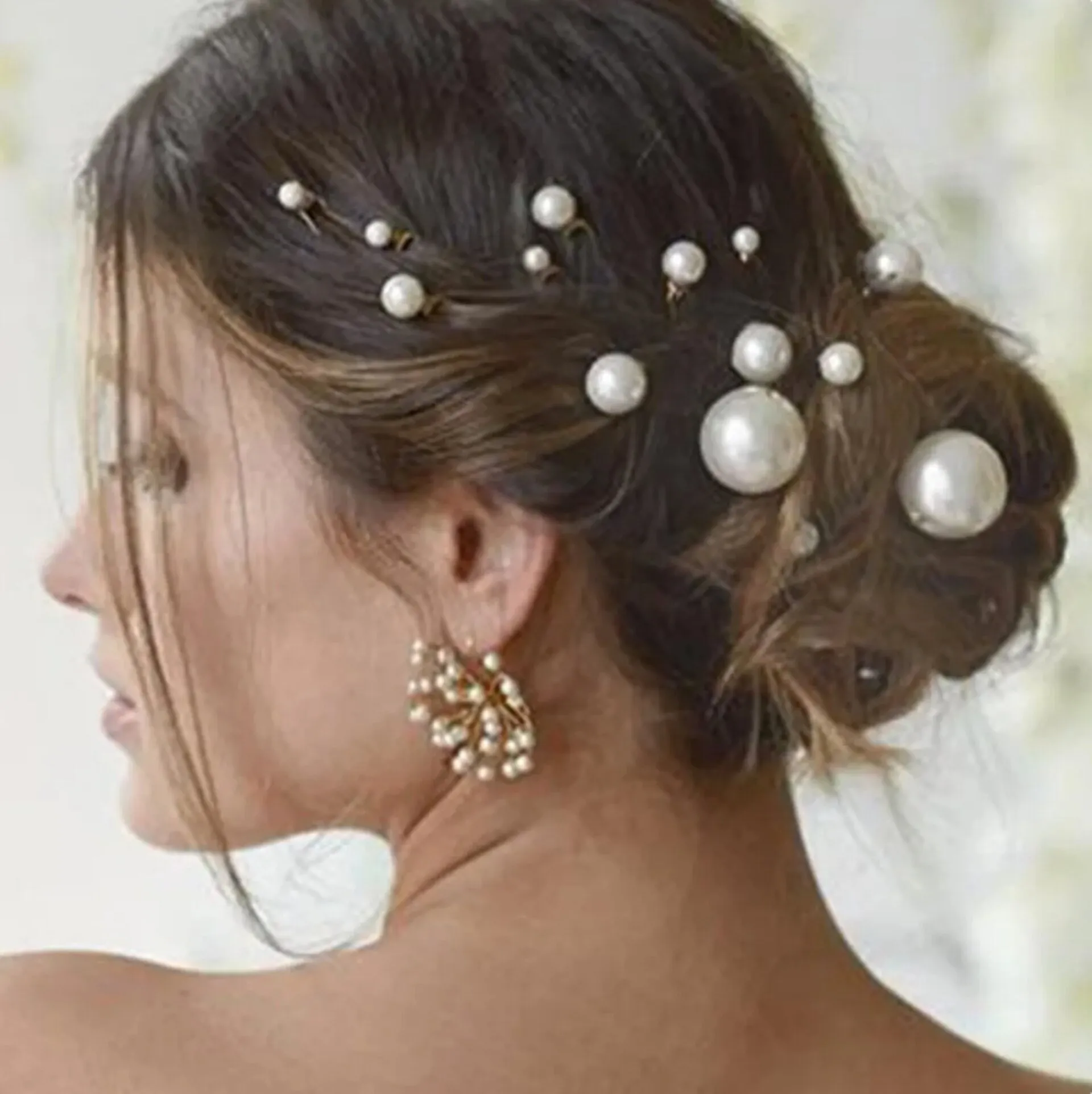 "Unity" - Pearl Bridal Hair Pin Set 18pcs - Available in Silver, Rose Gold and Yellow Gold