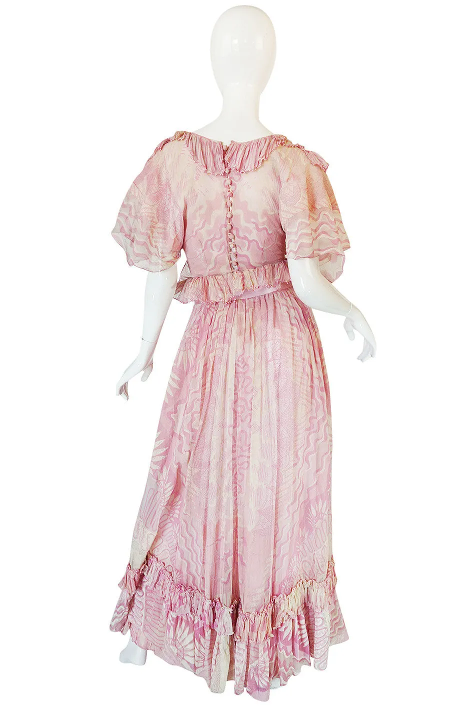 Rare 1974 "The Lily" Collection Zandra Rhodes Dress Set