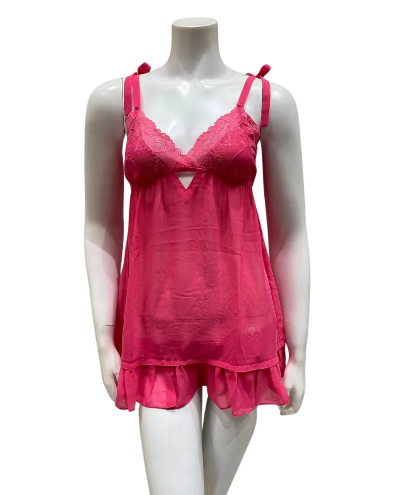 Rya Collection Azalea Dahlia Chiffon Babydoll with Panty