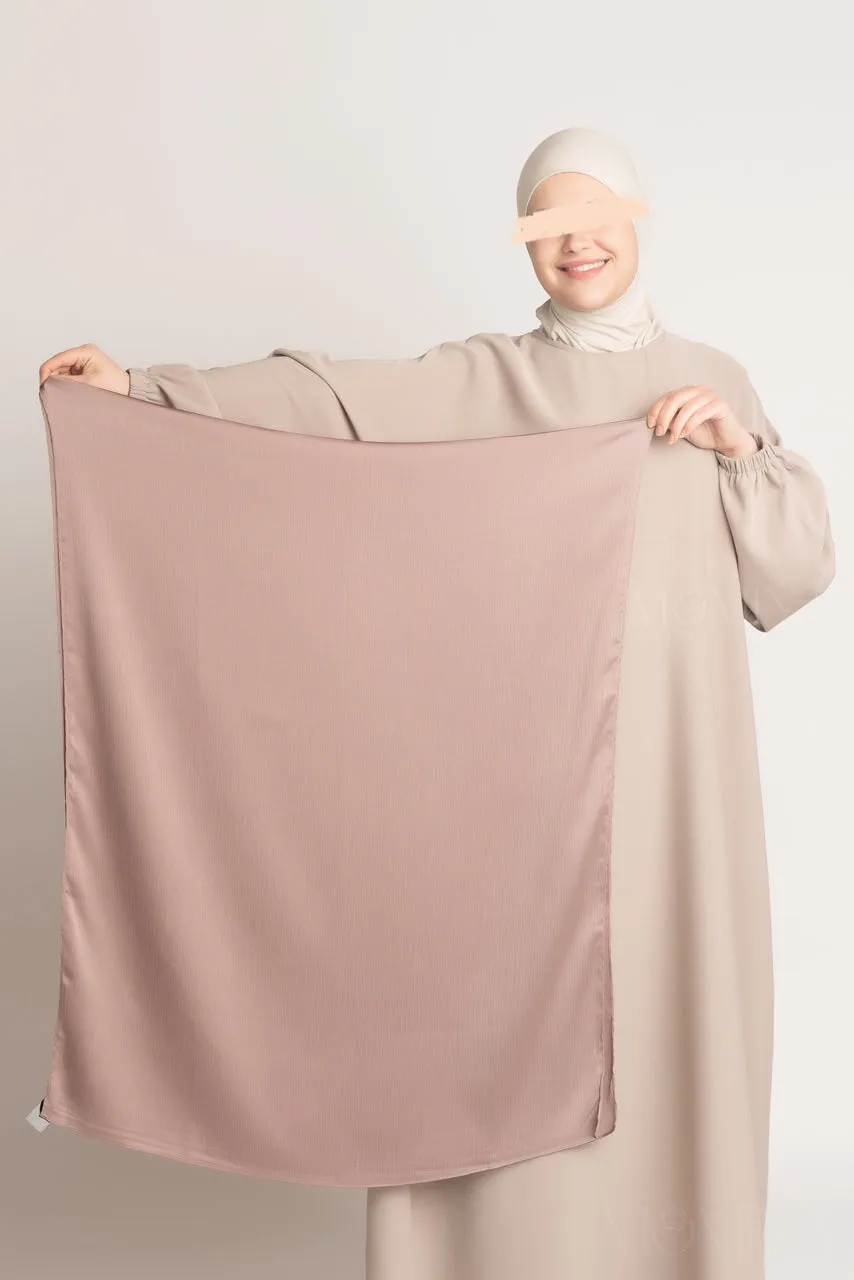 Satin Crinkle Hijab - Bronzed