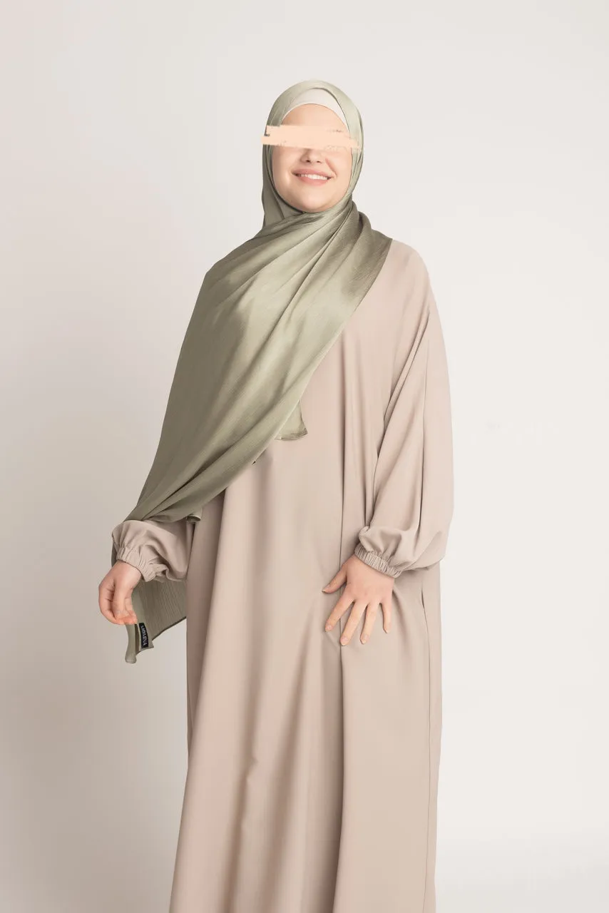 Satin Crinkle Hijab - Comet