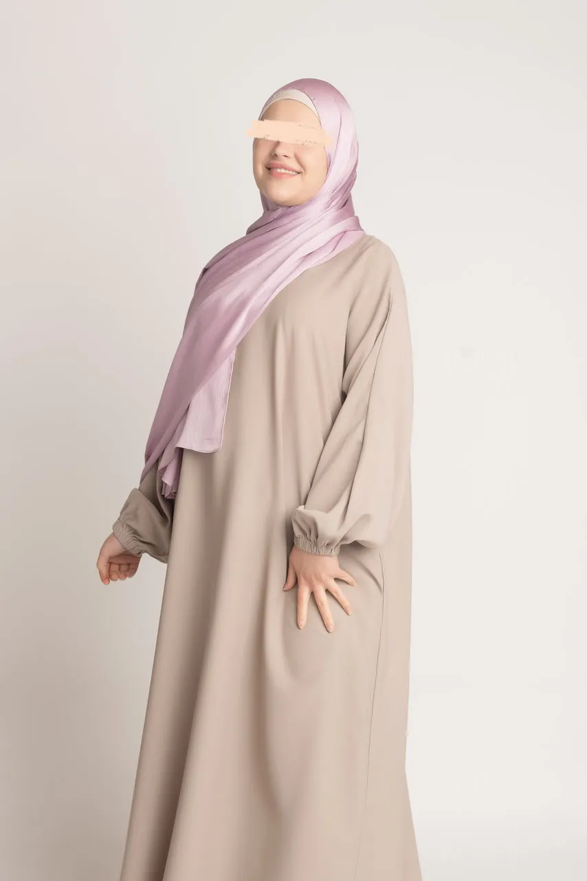 Satin Crinkle Hijab - Hyacinth