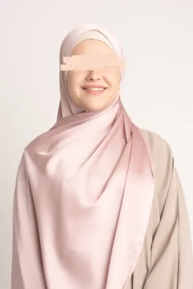 Satin Crinkle Hijab - Pink Diamond