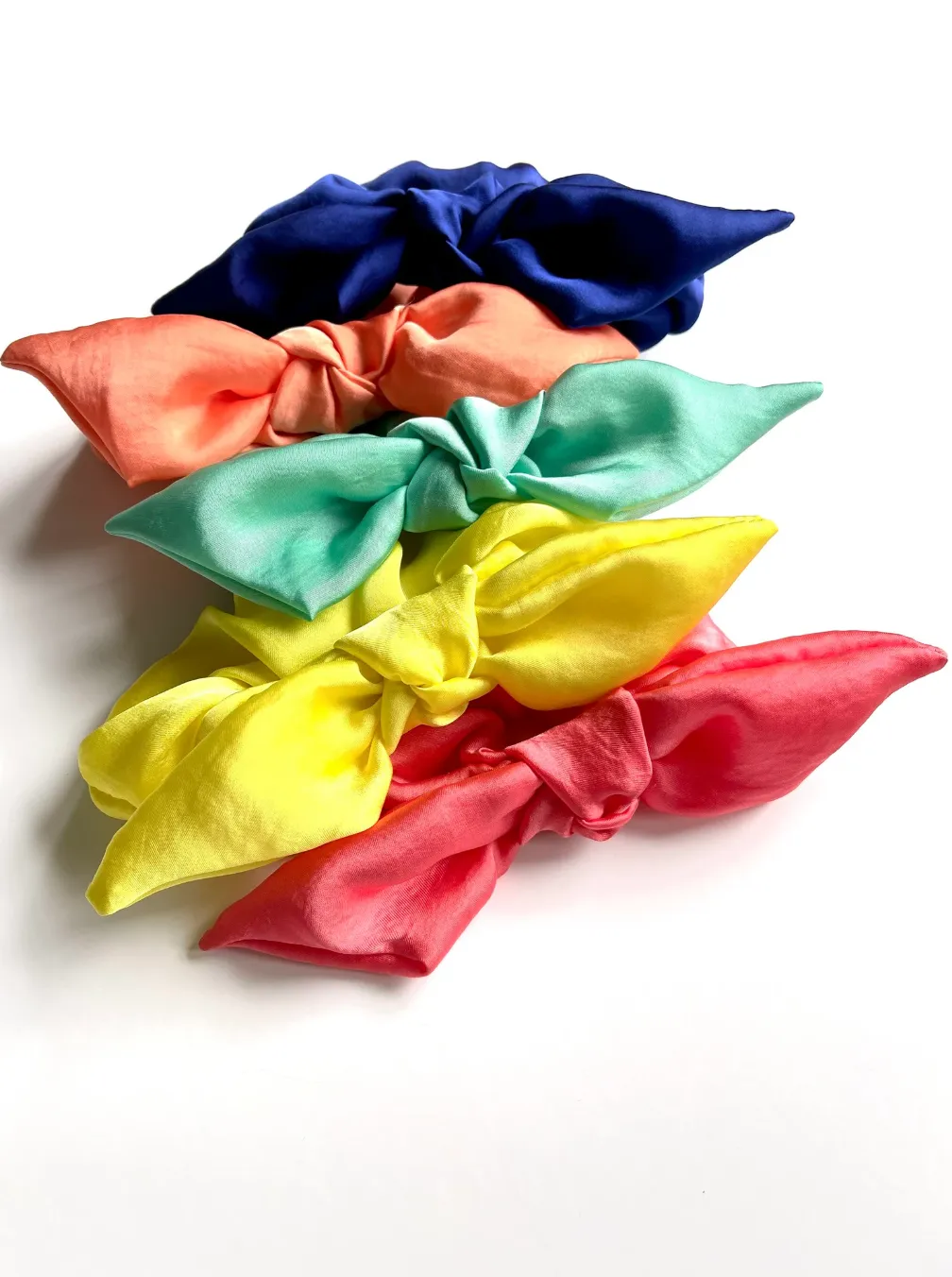 Silk Series Knot Scrunchie | Silky Chiffon | Sleeping Silk Scrunchie | Luxury Designer Hair Accessories | Hand Tied