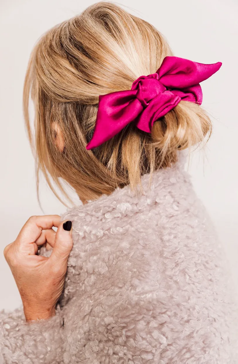 Silk Series Knot Scrunchie | Silky Chiffon | Sleeping Silk Scrunchie | Luxury Designer Hair Accessories | Hand Tied