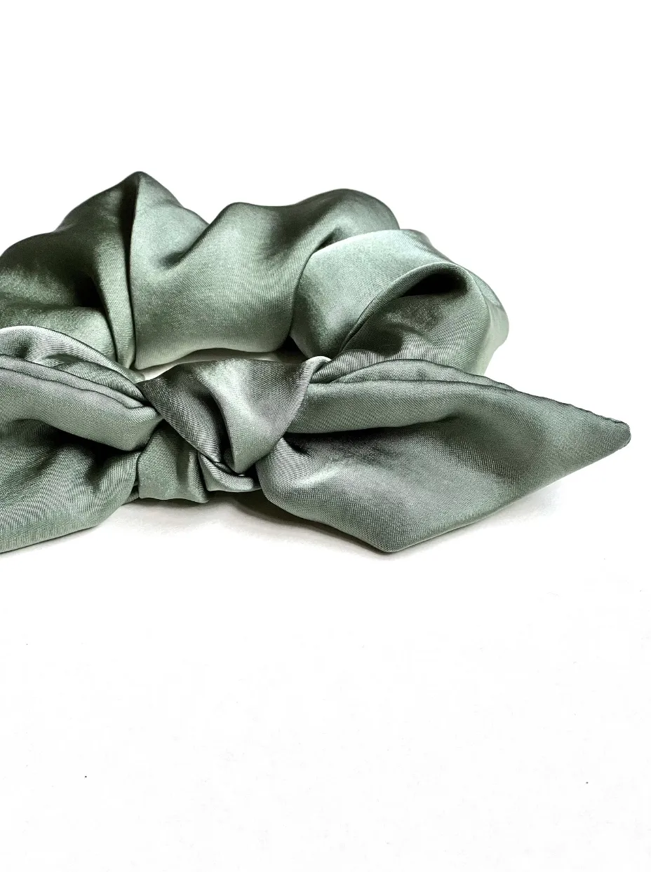 Silk Series Knot Scrunchie | Silky Chiffon | Sleeping Silk Scrunchie | Luxury Designer Hair Accessories | Hand Tied