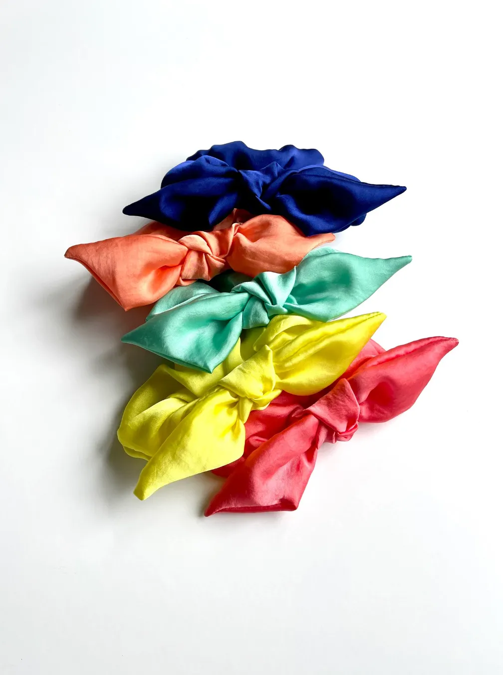 Silk Series Knot Scrunchie | Silky Chiffon | Sleeping Silk Scrunchie | Luxury Designer Hair Accessories | Hand Tied